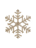 Gold Glitter Snowflake Ornament Weston Table
