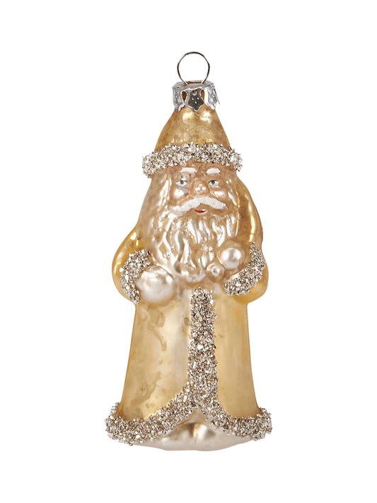 Gold Santa Glass Ornament Weston Table