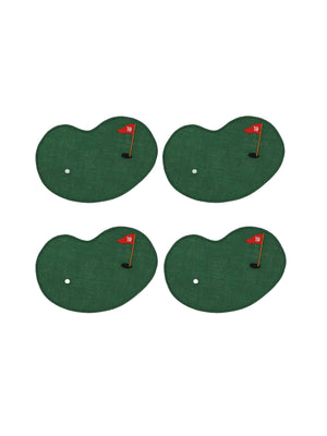  Golf Greens Linen Cocktail Napkins Weston Table 