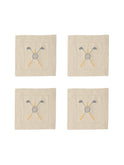 Golf Linen Cocktail Napkins Set of Four Weston Table