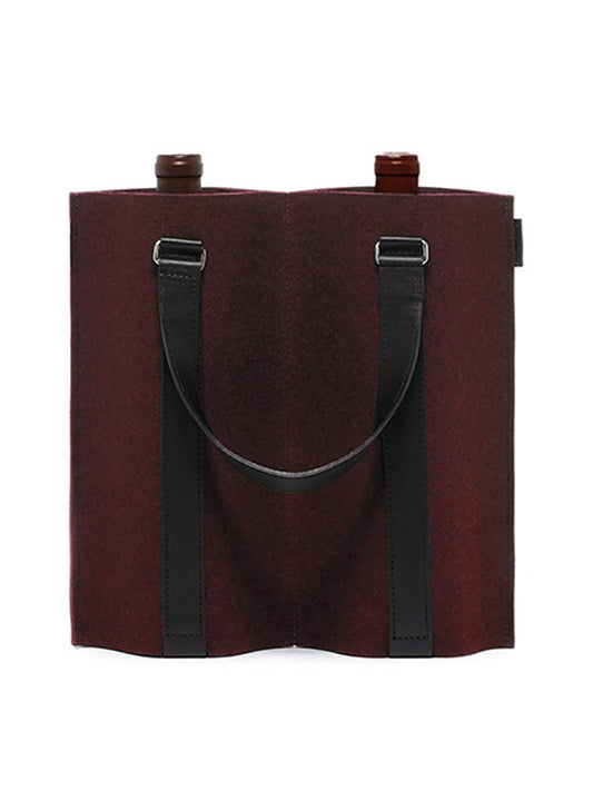 Graf Lantz Duo Wine Carrier Felt Weston Table