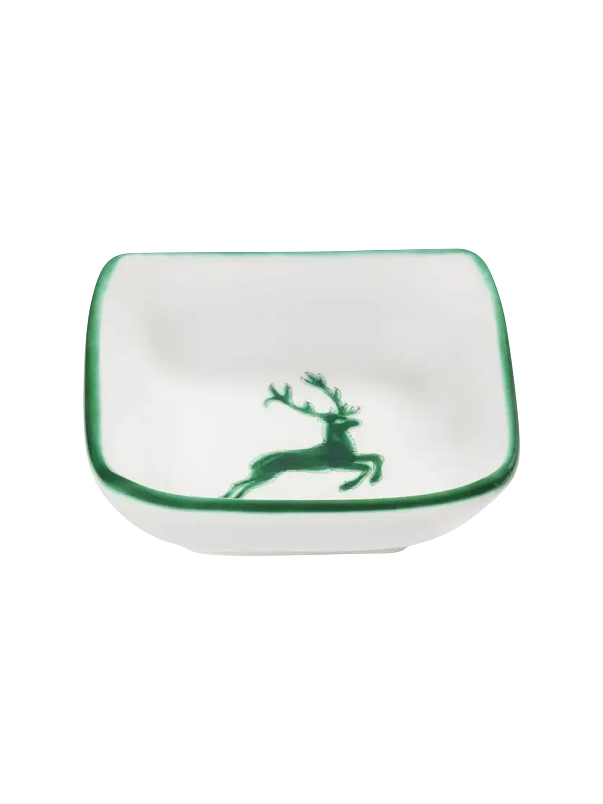 Green Deer Square Bowl