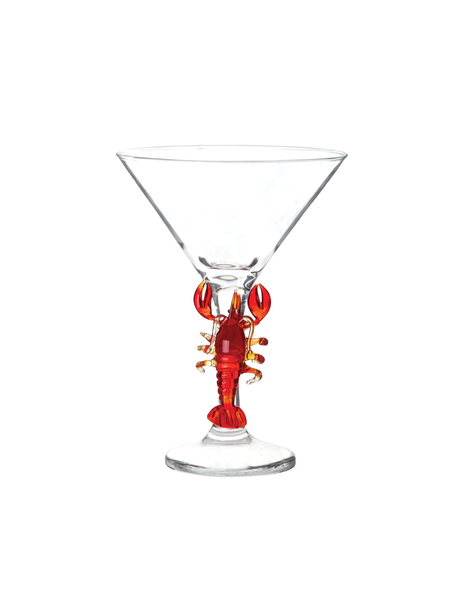 Hand Blown Lobster Martini Glass Weston Table