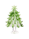 Hand Blown Tiny Glass Christmas Tree with Star Two Weston Table