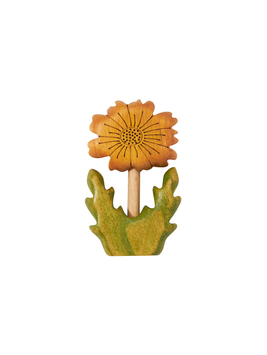 Hand Carved Сalendula Flower Weston Table