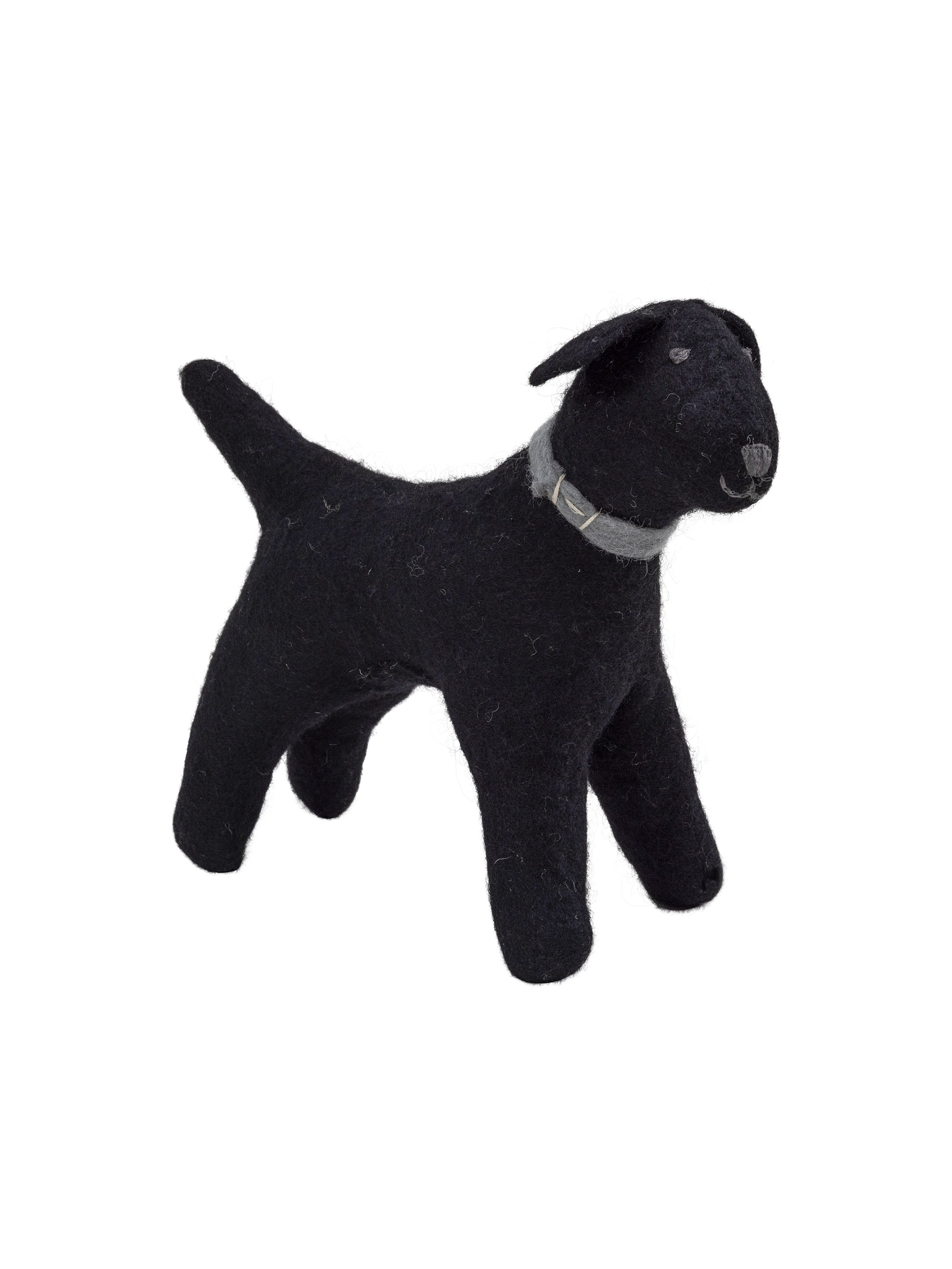 Hand Felted Black Labrador Large Weston Table