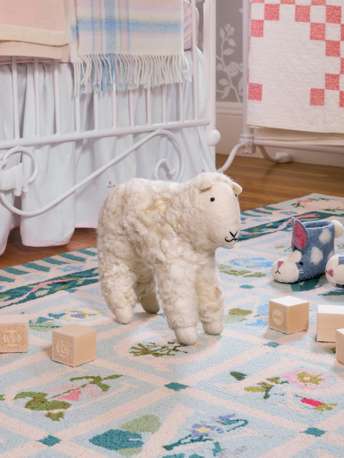 Hand Felted White Sheep Weston Table