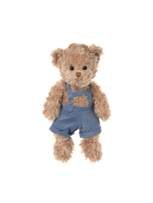 Handcrafted Teddy Bear Blue Overalls Weston Table