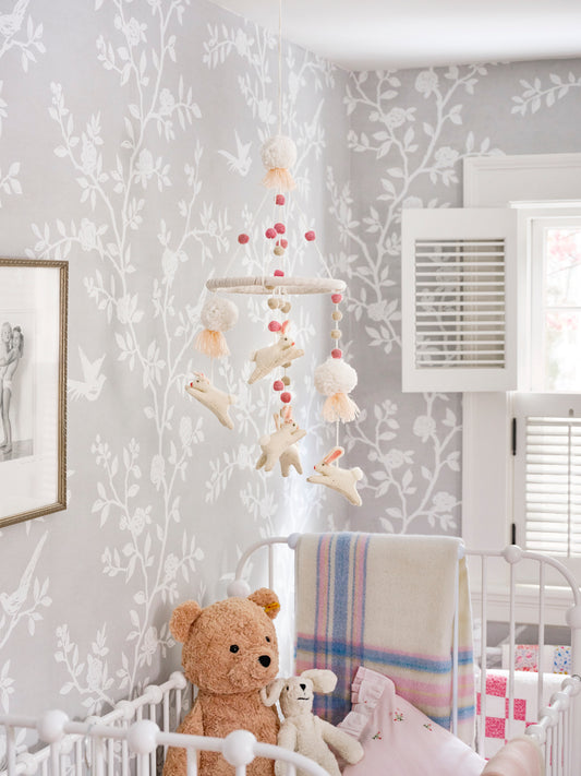 Handmade Bunny Felt Mobile Weston Table