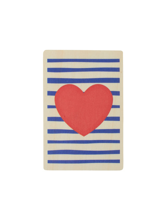 Heart Wooden Postcard Weston Table