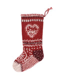 Heart Wool Knit Christmas Stocking Weston Table