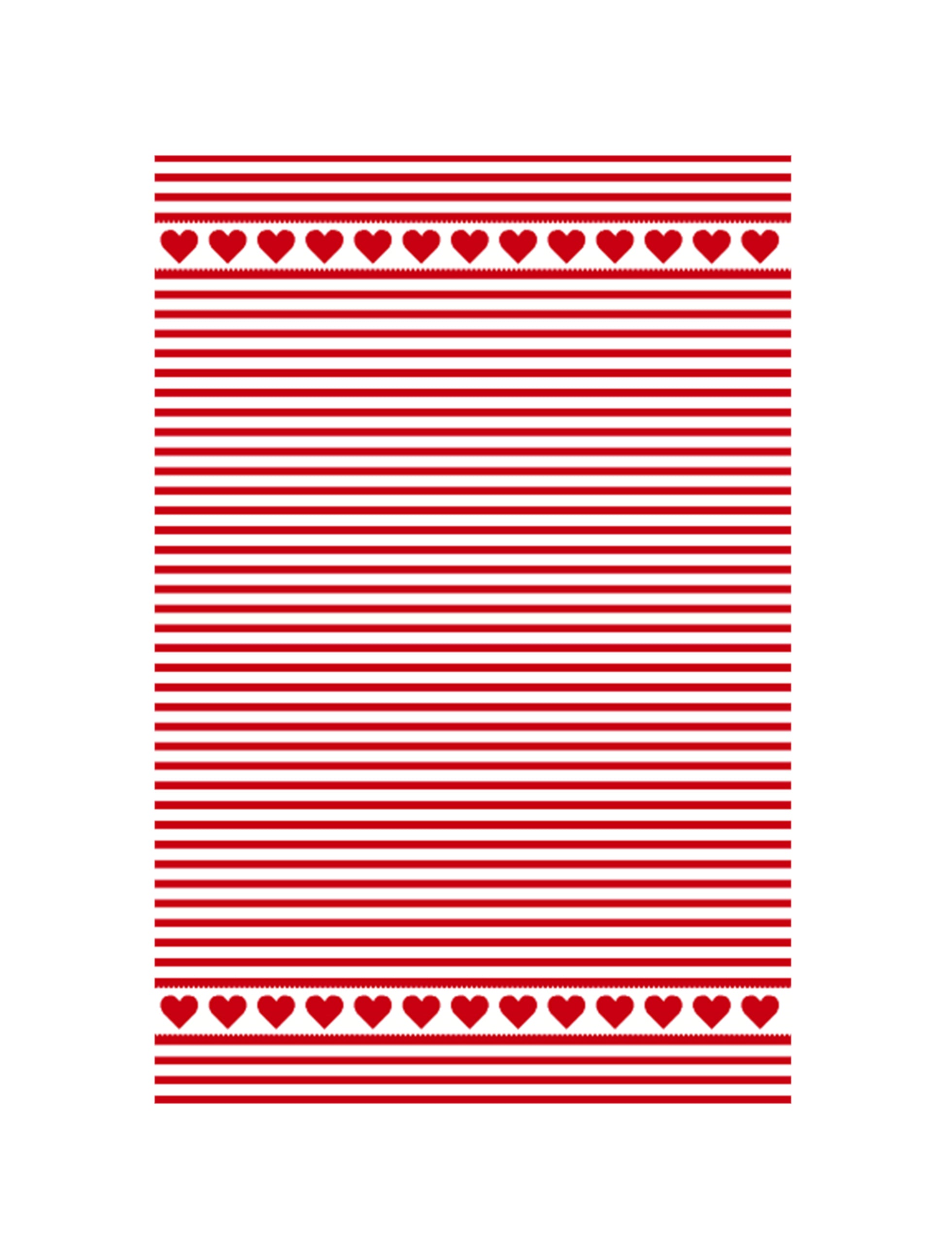 Hearts Red Striped Kitchen Towel Weston Table