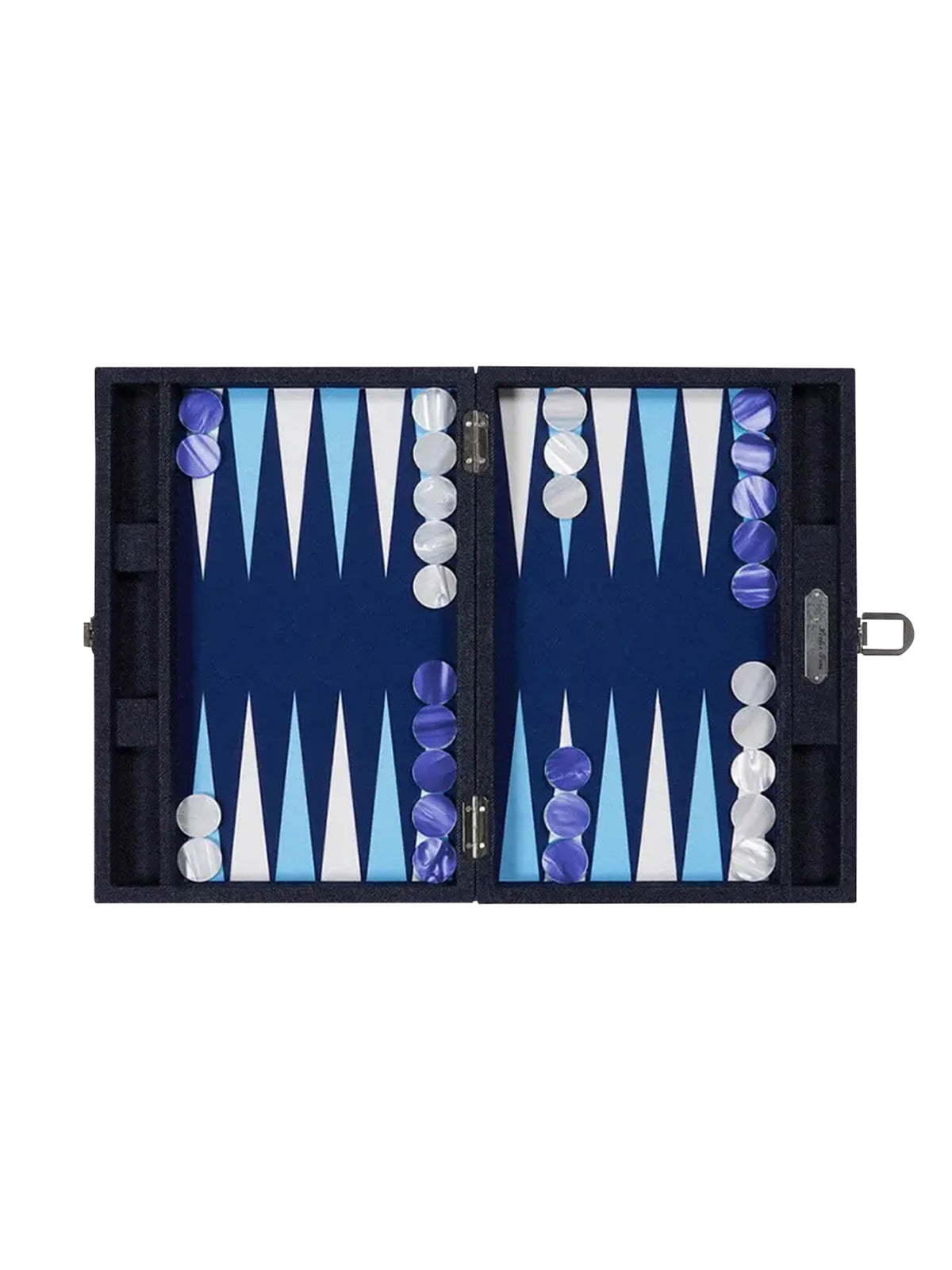 Hector Saxe Denim Backgammon Weston Table