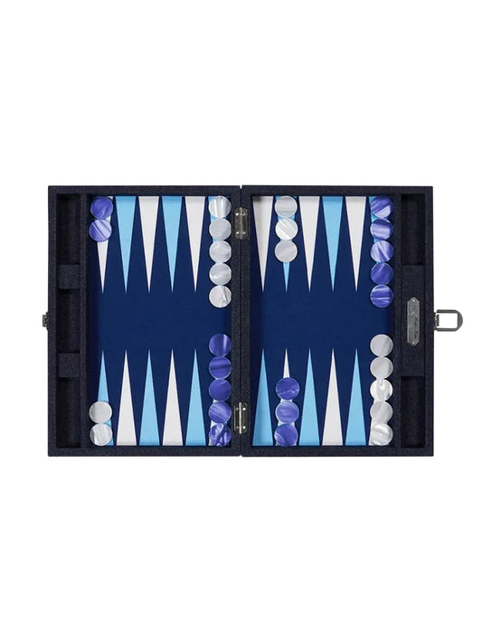 Hector Saxe Denim Backgammon Weston Table