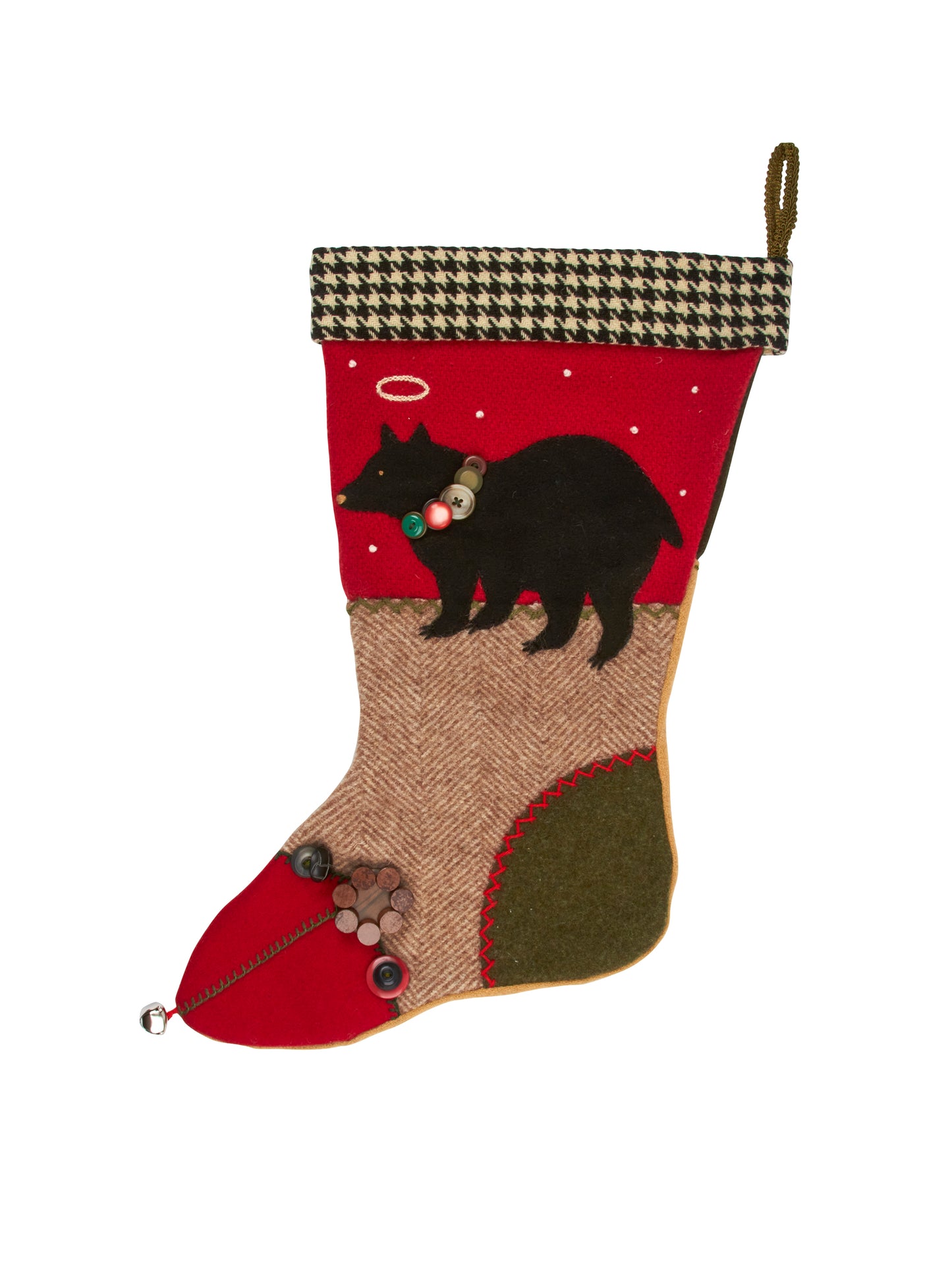 Heirloom Bear Wool Stocking Weston Table