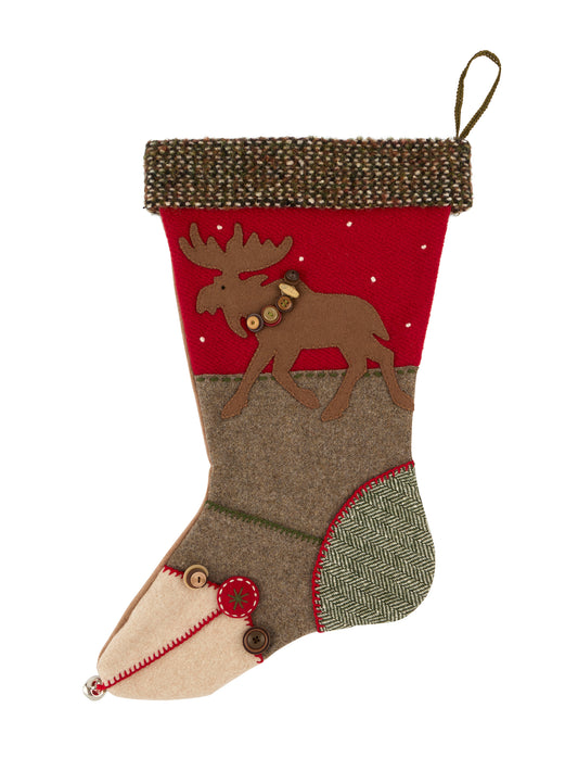 Heirloom Moose Wool Stocking Weston Table 