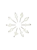 Heirloom Pearl White Enamel Candle Holder Set Weston Table