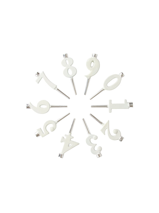 Heirloom Pearl White Enamel Candle Holder Set Weston Table