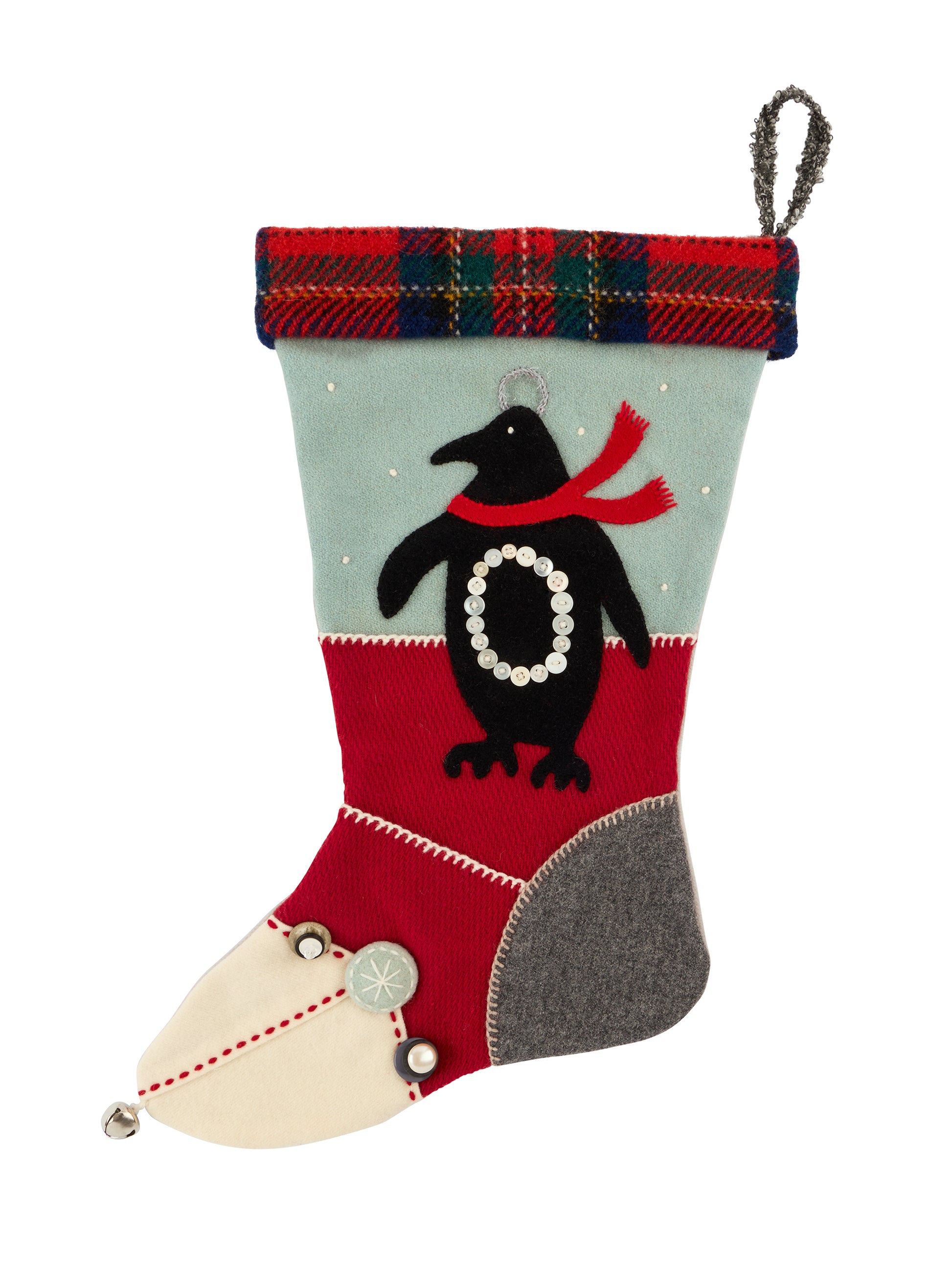 Heirloom Penguin Wool Stocking Weston Table