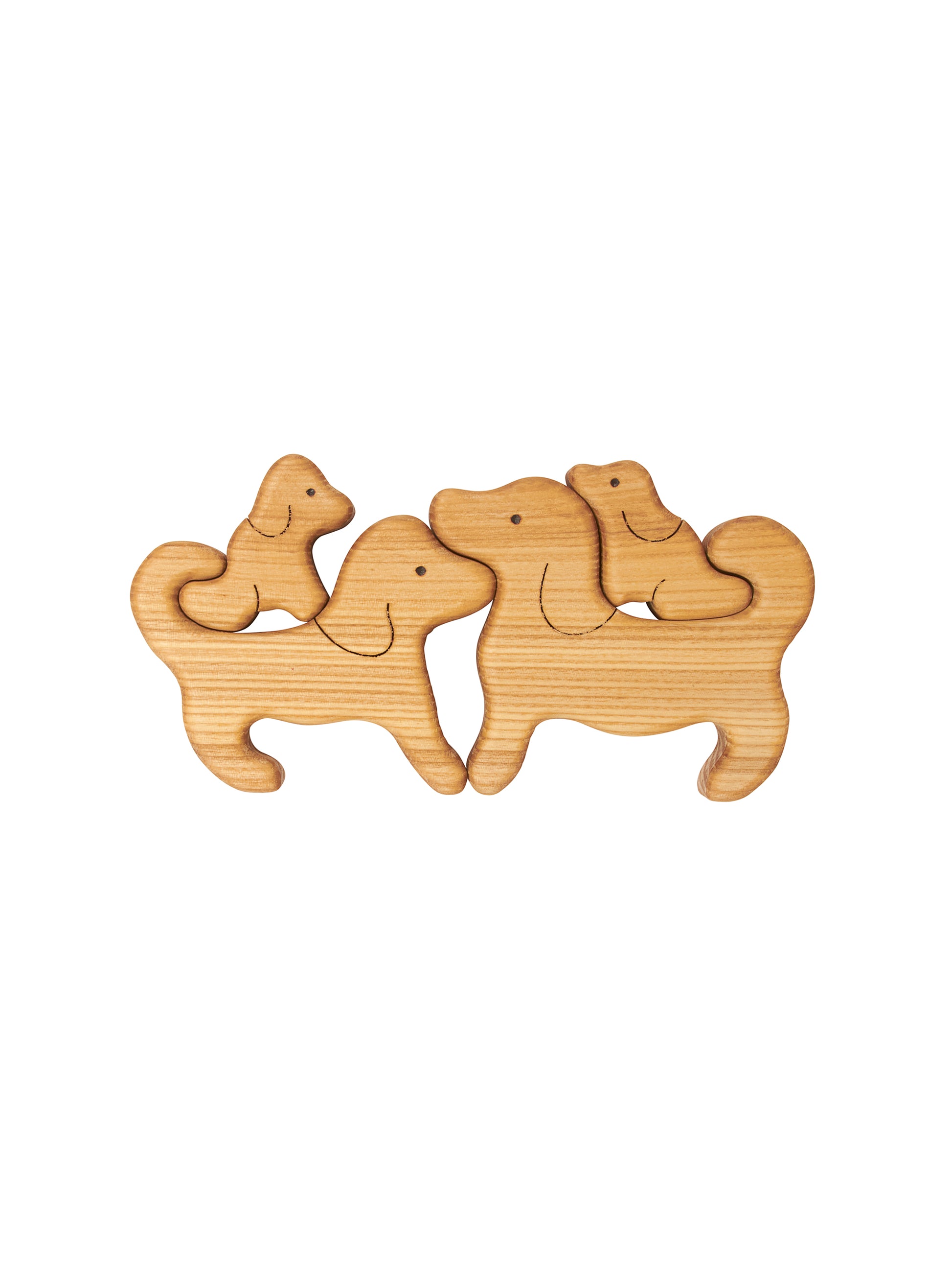 Heirloom Wooden Dog Family Puzzle Weston Table