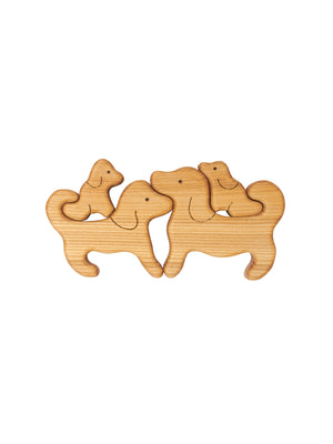  Heirloom Wooden Dog Family Puzzle Weston Table 