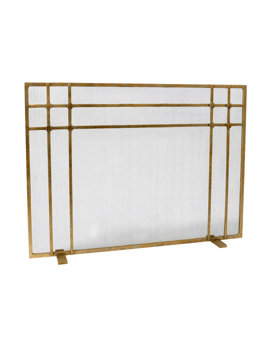 Henry Fireplace Screen Aged Gold Weston Table