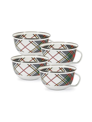  Highland Plaid Enamelware Share Mug Weston Table 