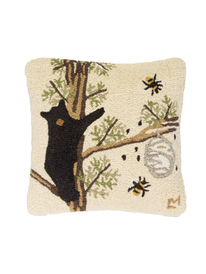  Honey Bear Hooked Wool Pillow Weston Table SP 