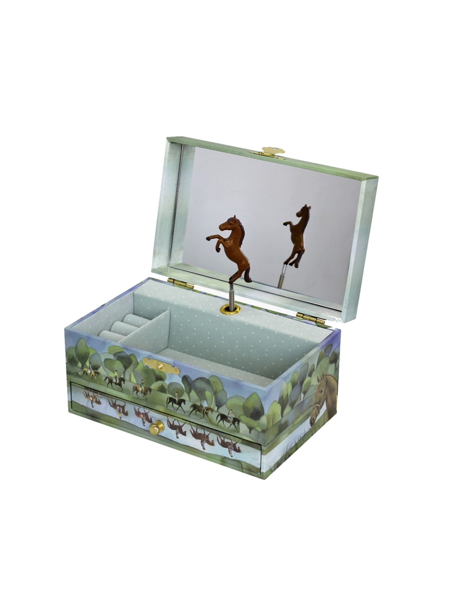 Horse Musical Jewelry Box Weston Table