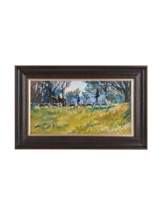 Hound Exercise Susan Termyn Oil Painting Weston Table