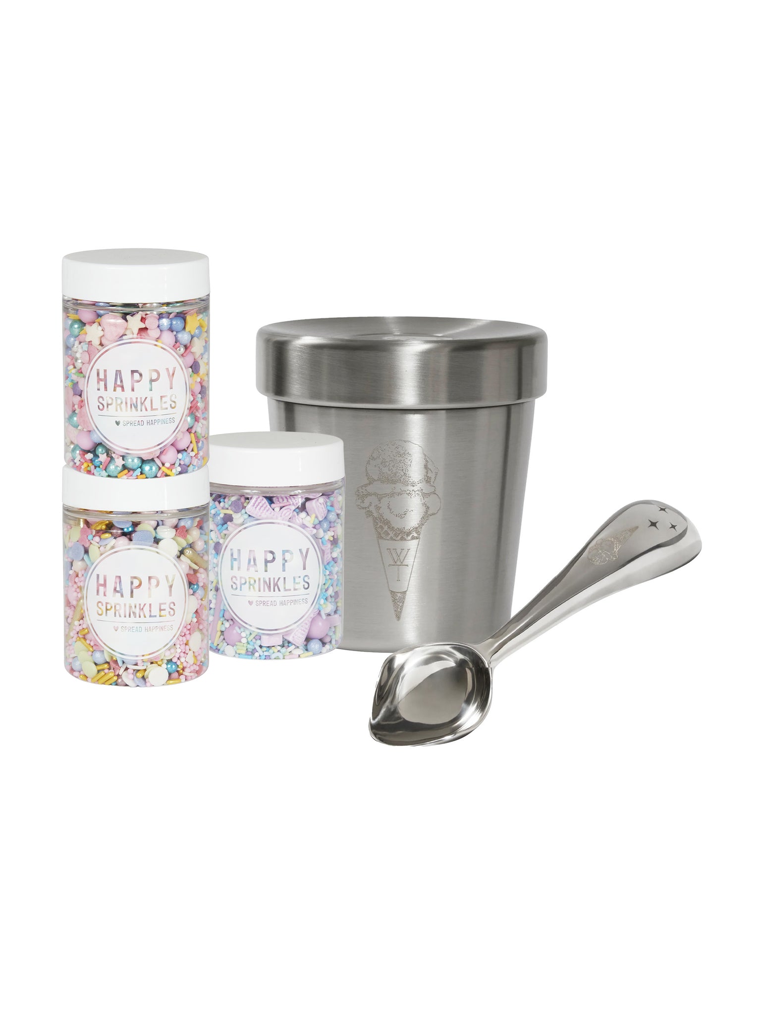 Silver Ice Cream Gift Set Weston Table