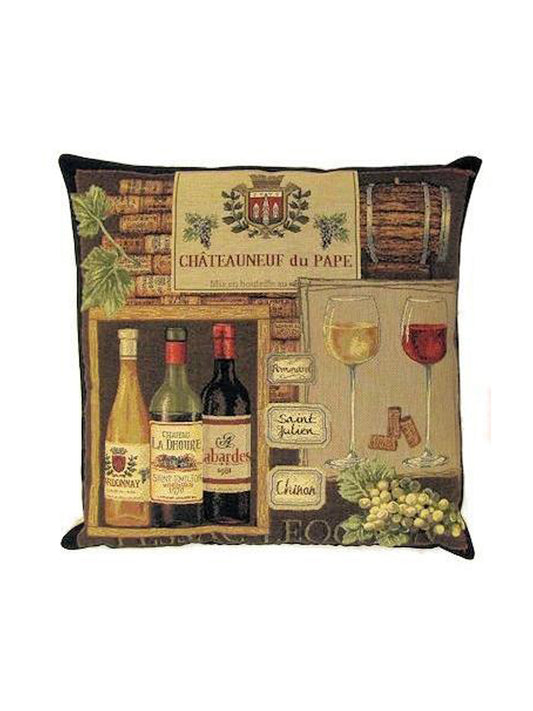 Jacquard Chateauxneuf du Pape Vineyard Pillows Weston Table