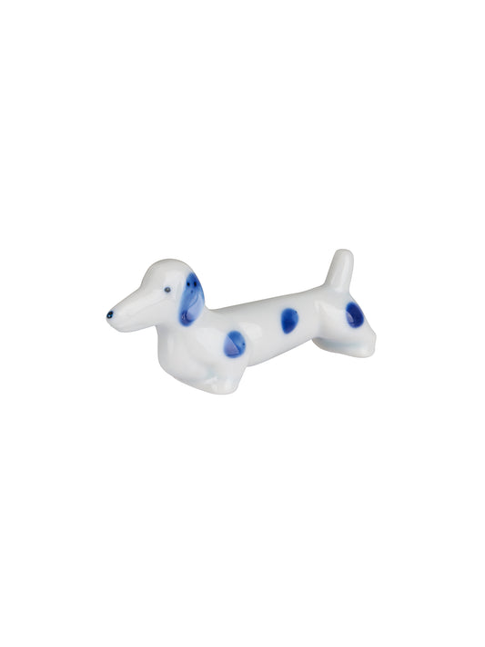 Japanese Porcelain Dachshund Chopsticks Rest Weston Table