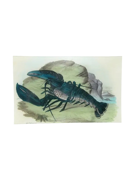 John Derian Blue Lobster Rectangular Tray Weston Table