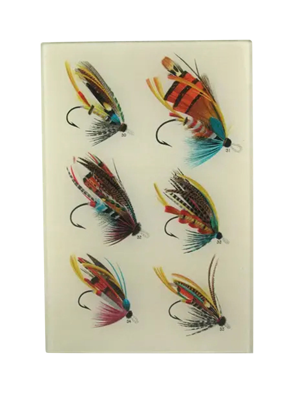 John Derian Salmon Flies 30 Rectangular Tray Weston Table