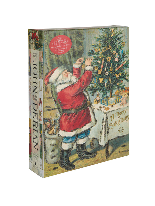 John Derian Santa Trims the Tree 1,000 Piece Puzzle Weston Table 