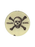 John Derian Trademark Skull & Crossbones Round Plate