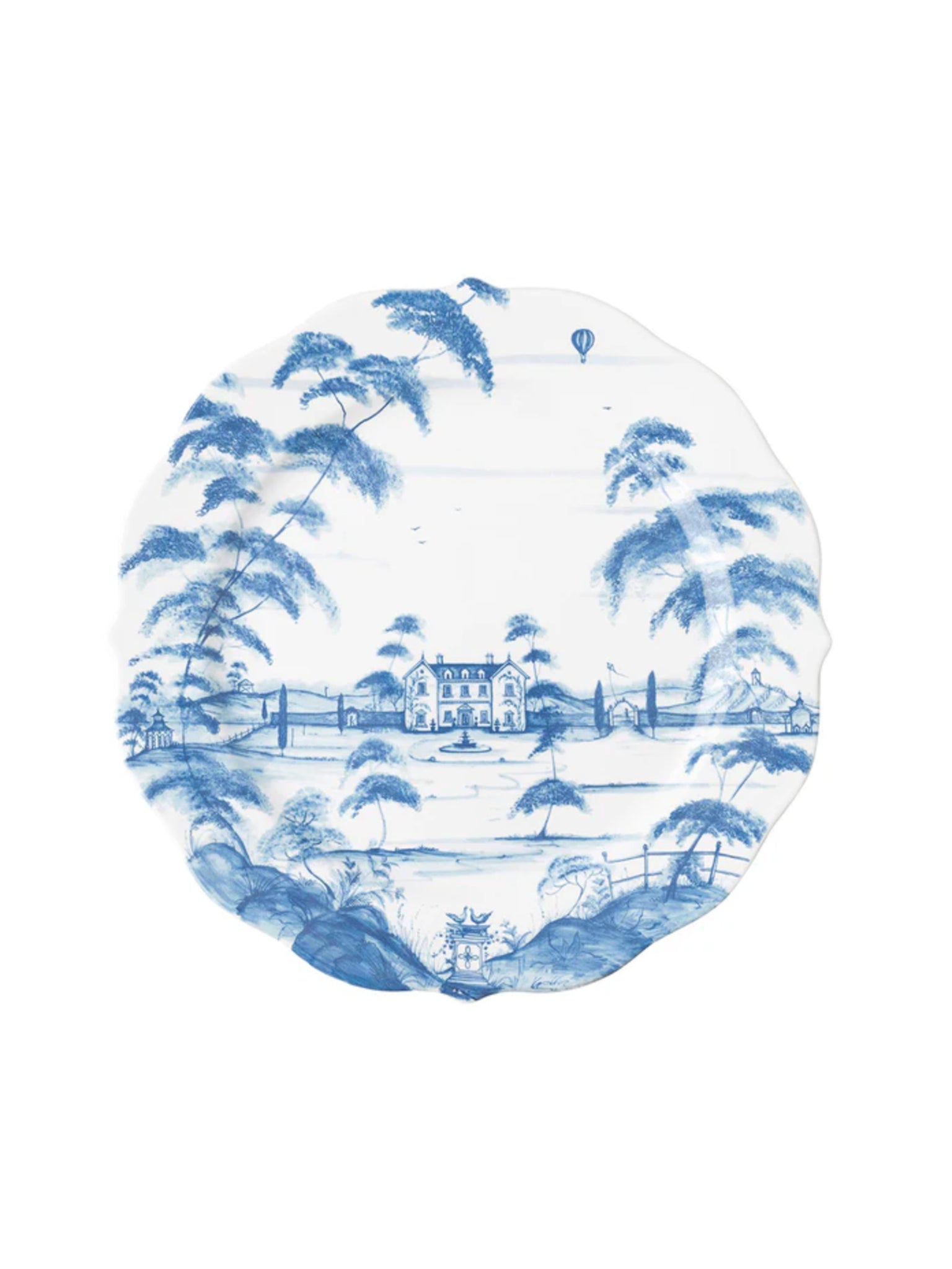 Juliska Country Estate Delft Blue Round Platter Weston Table