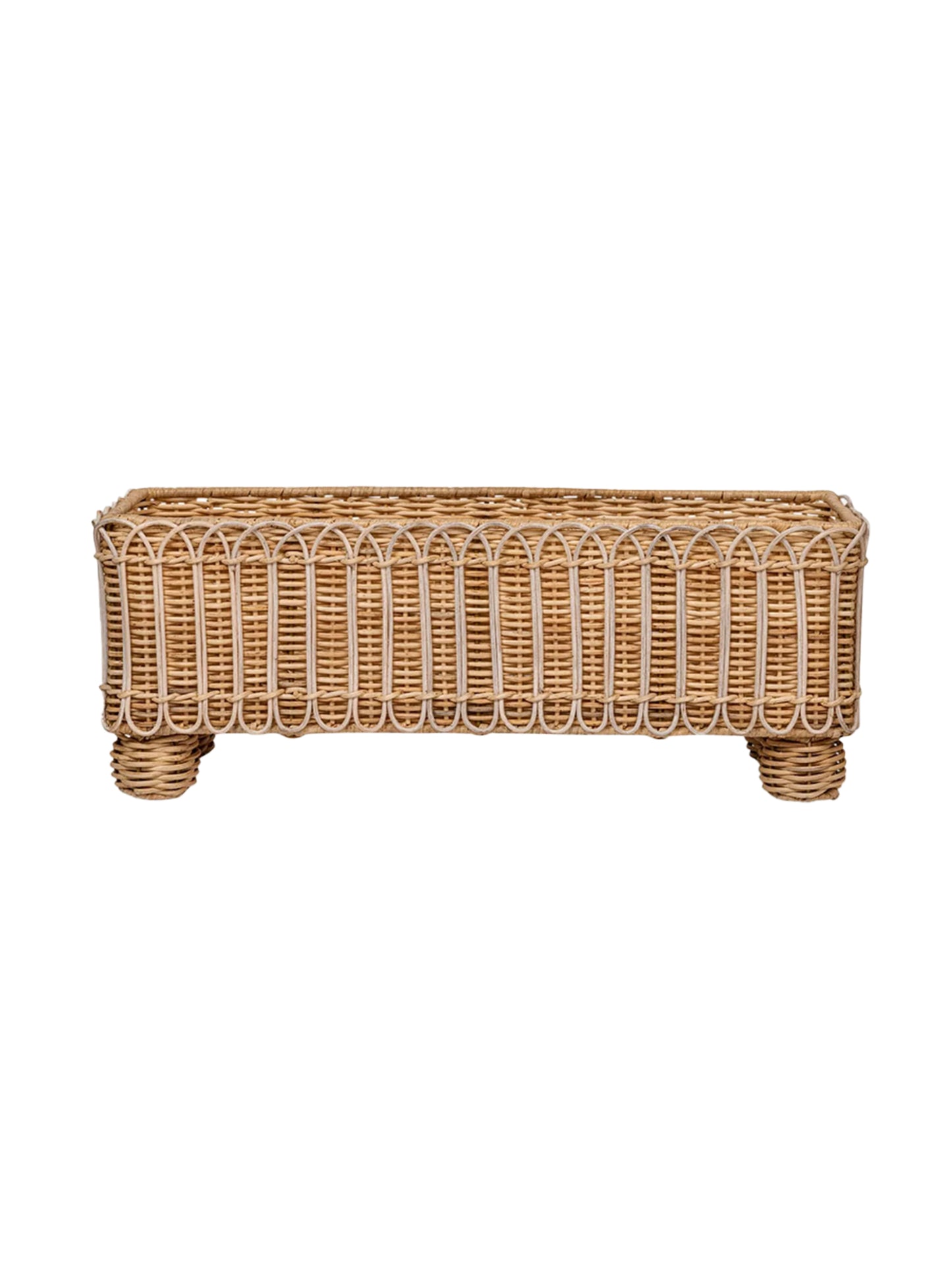 Julisak Provence Rattan Rectangular Planter Weston Table