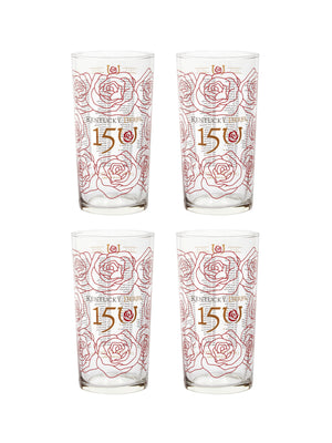  Kentucky Derby 150th Mint Julep Glasses Set of Four Weston Table 