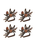 Kim Seybert Acorn Napkin Ring Set of Four Weston Table