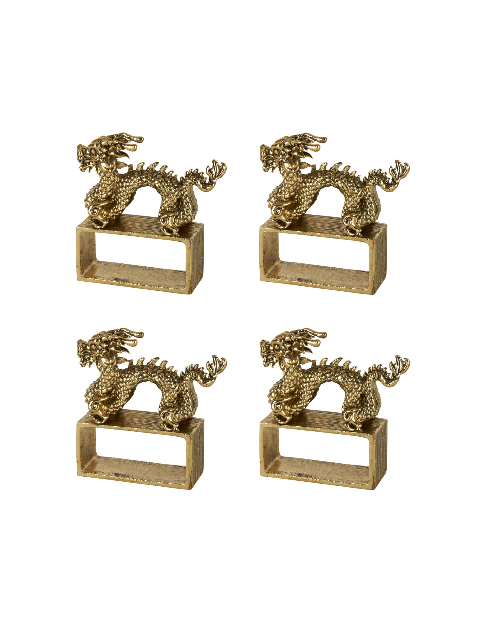 Kim Seybert Dragon Napkin Ring Set Weston Table