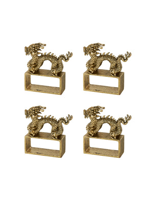  Kim Seybert Dragon Napkin Ring Set Weston Table 