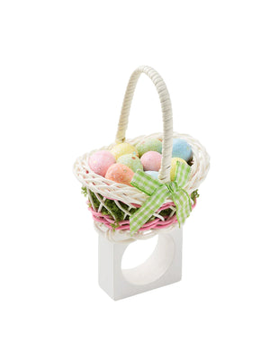  Kim Seybert Egg Basket Napkin Ring Set Set Four 
