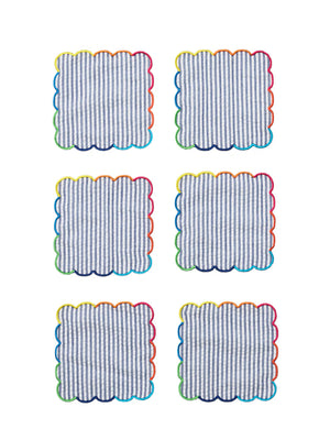  Kim Seybert Fiesta Cocktail Napkin Set Weston Table 