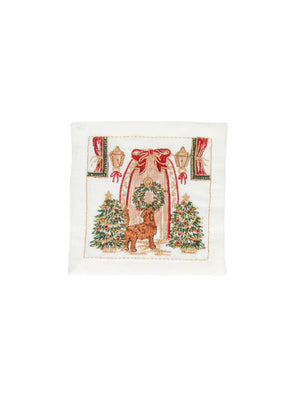  Kim Seybert Holiday Paws Cocktail Napkins Weston Table 