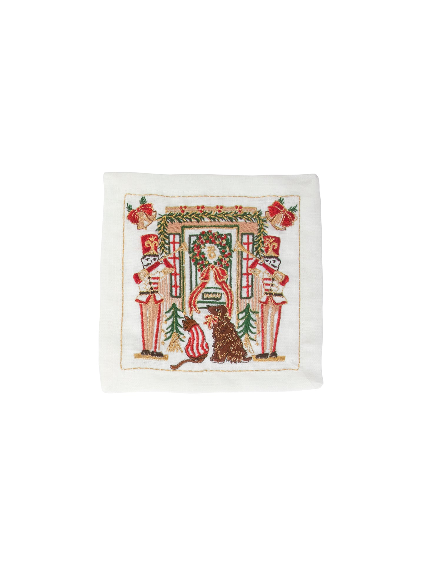 Kim Seybert Holiday Paws Cocktail Napkins Weston Table