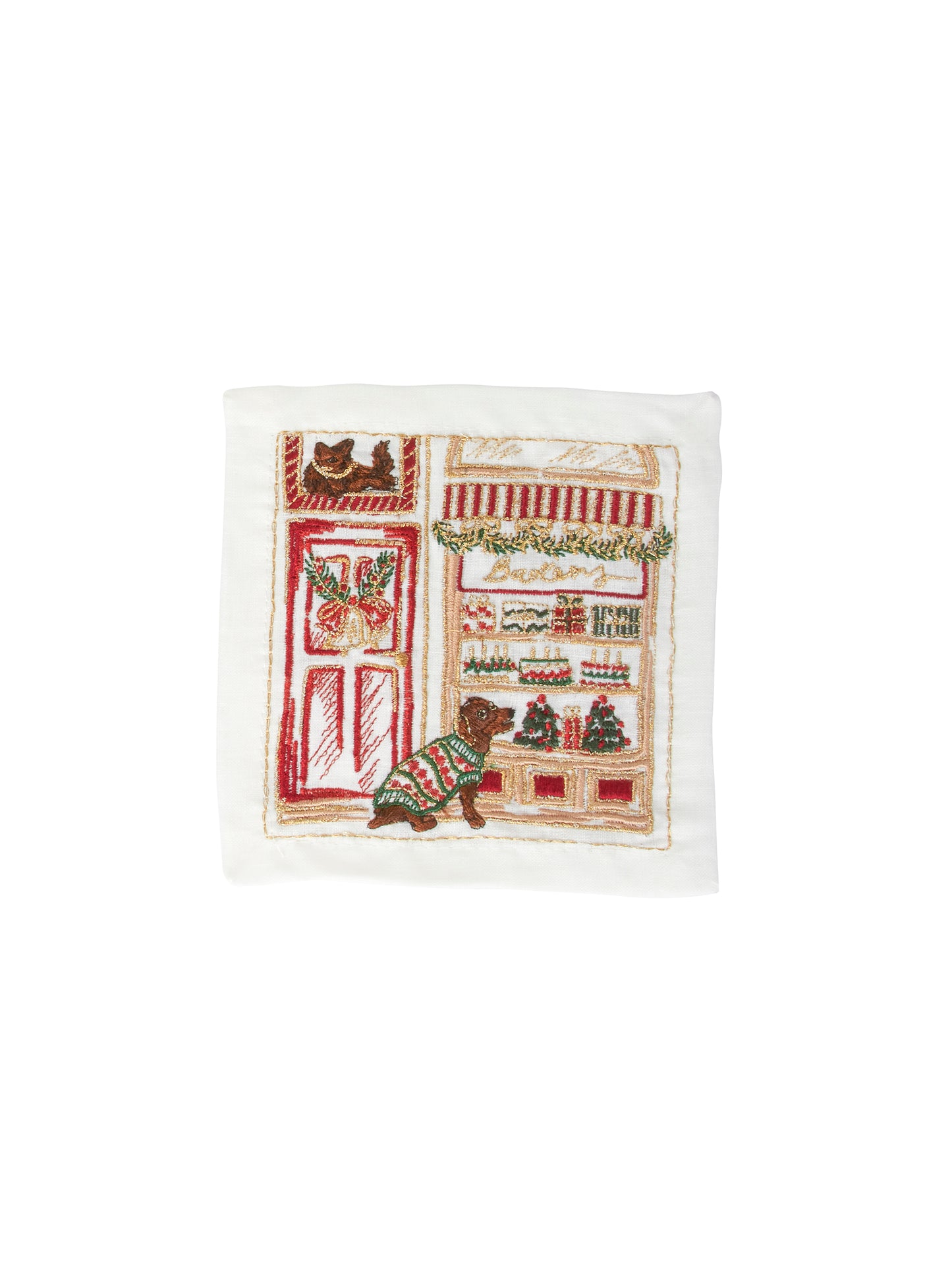 Kim Seybert Holiday Paws Cocktail Napkins Weston Table