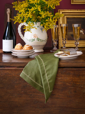  Kim Seybert Olive Classic Napkin Set Weston Table 