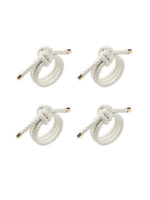  Kim Seybert Rope Knot Napkin Ring Set Weston Table 